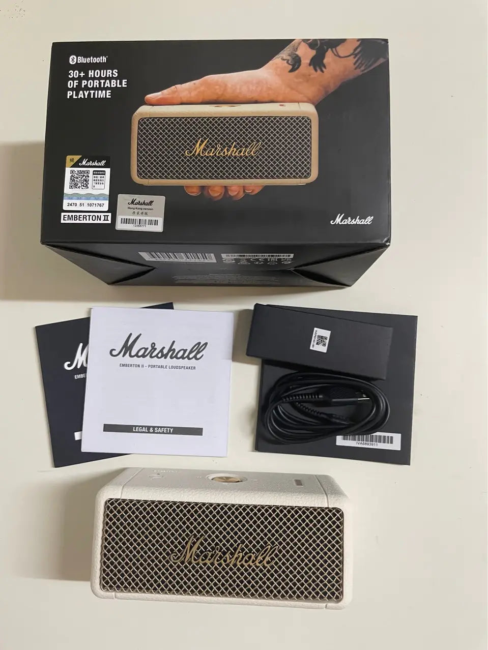 MARSHALL EMBERTON II Speaker Powerful Bass Audio