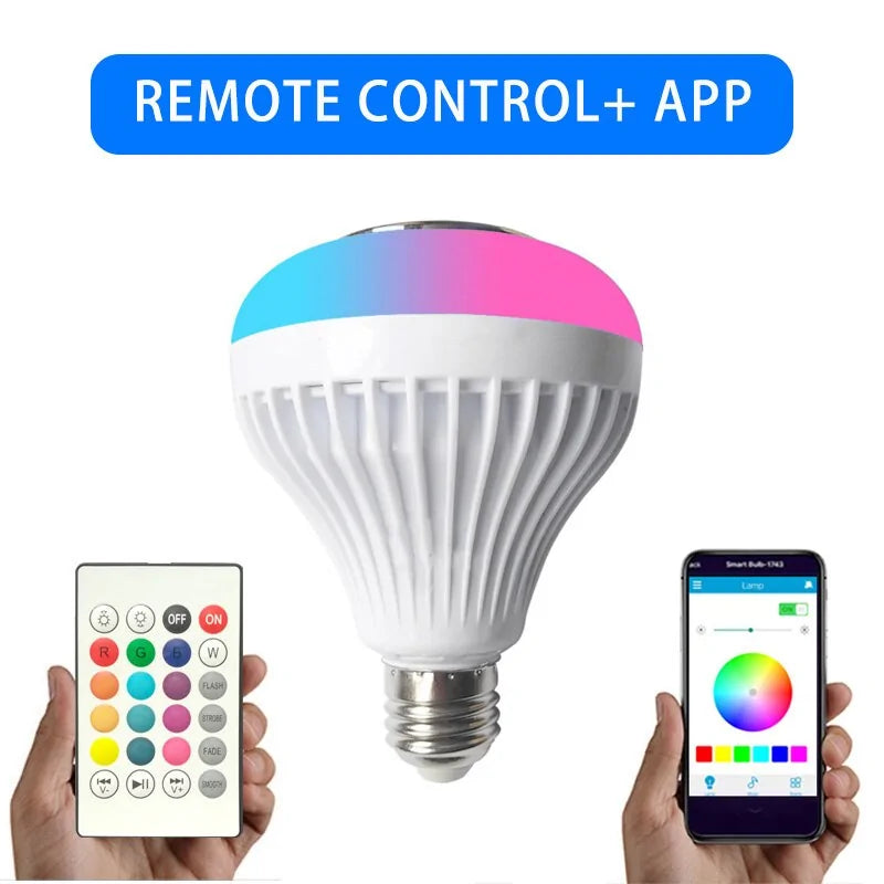 LED Bulb RGB Light Wireless Bluetooth Audio Speaker